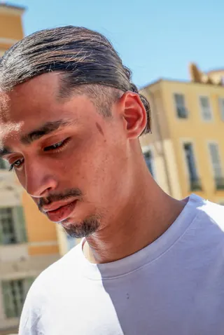 Safine Hamadi à son arrivée au tribunal de Nice